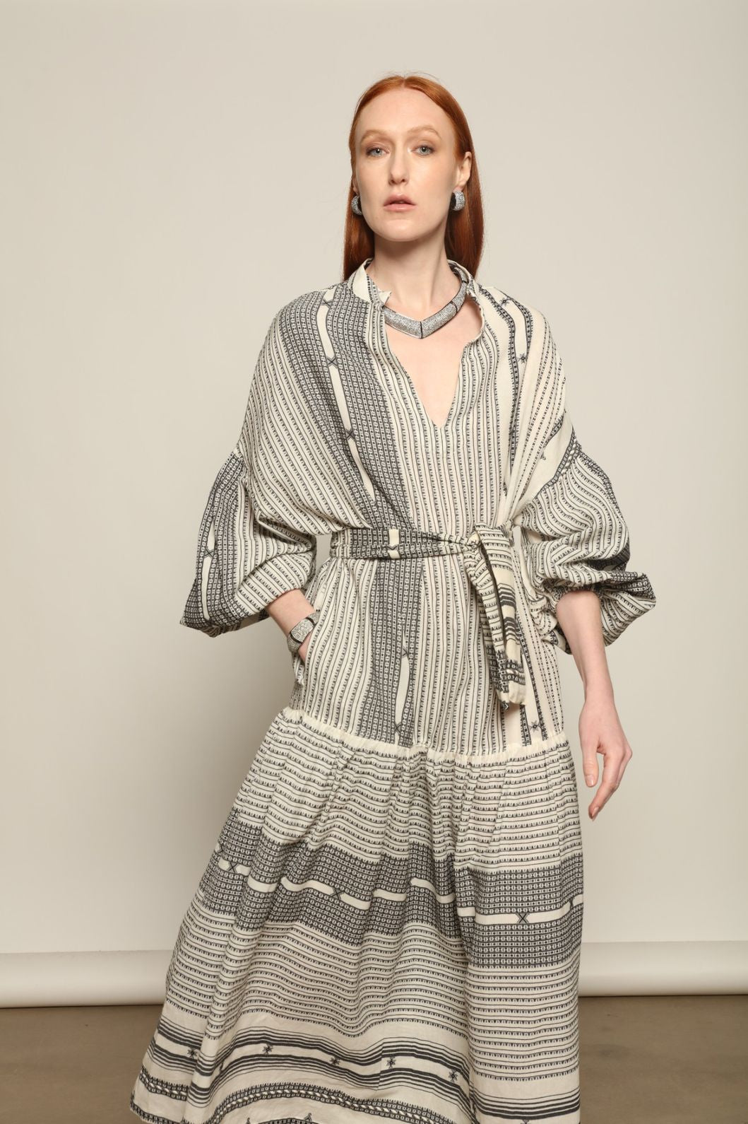 Chemena Ink Black Dress - House of Woven Stories