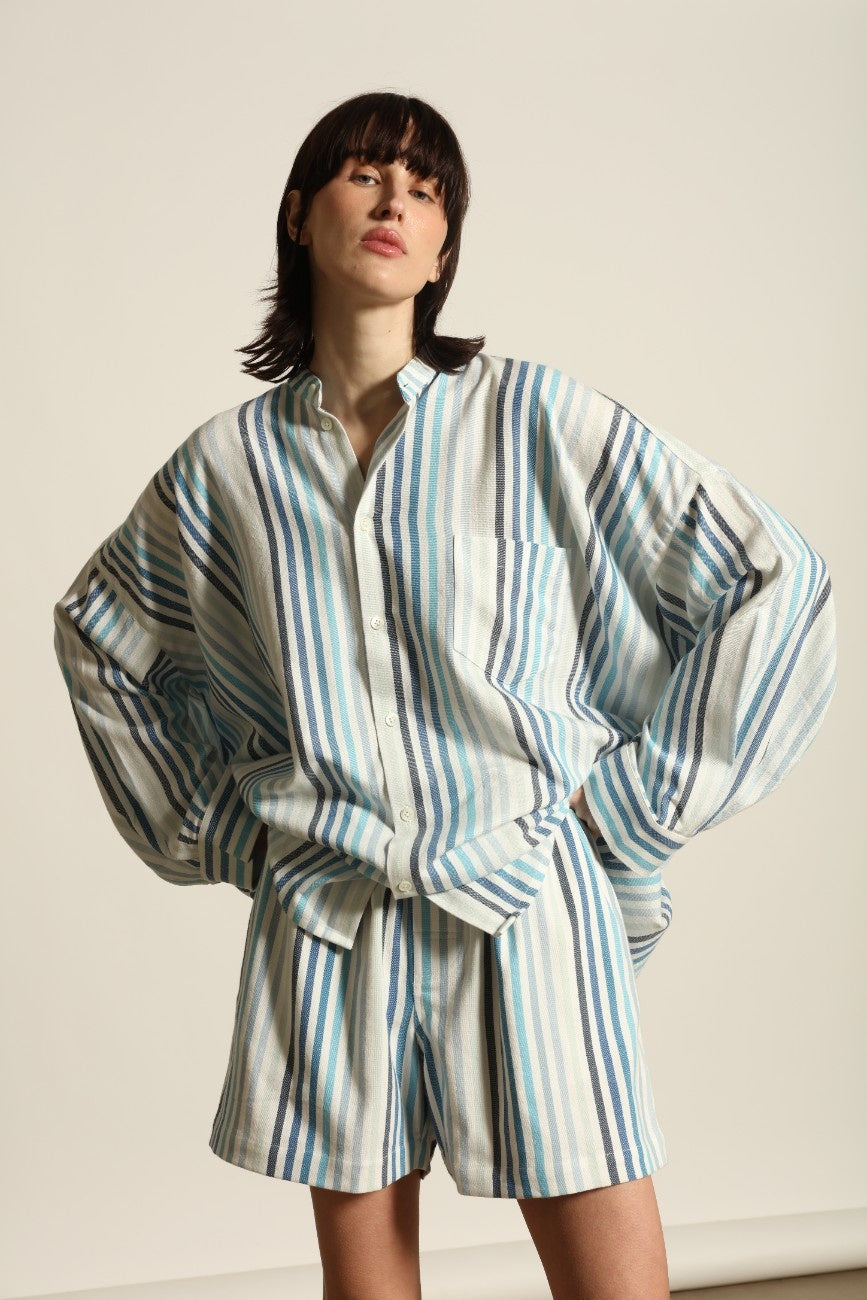 The Oversized Shirt Small Point Collar - Marrakshi Life