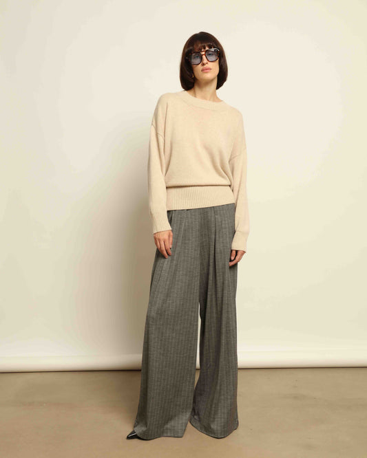 Parigi Pinstriped Trousers - House of Woven Stories