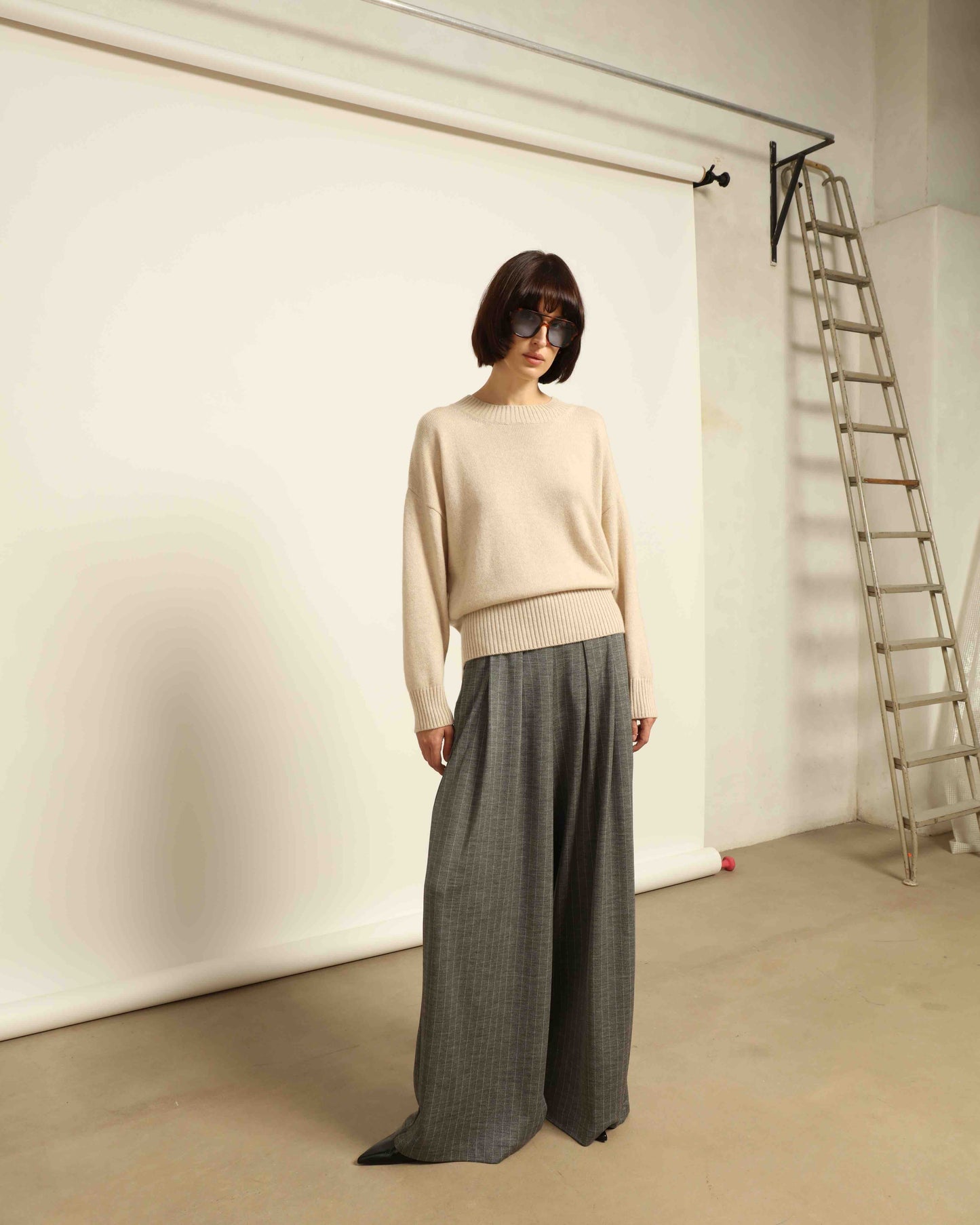 Parigi Pinstriped Trousers - House of Woven Stories