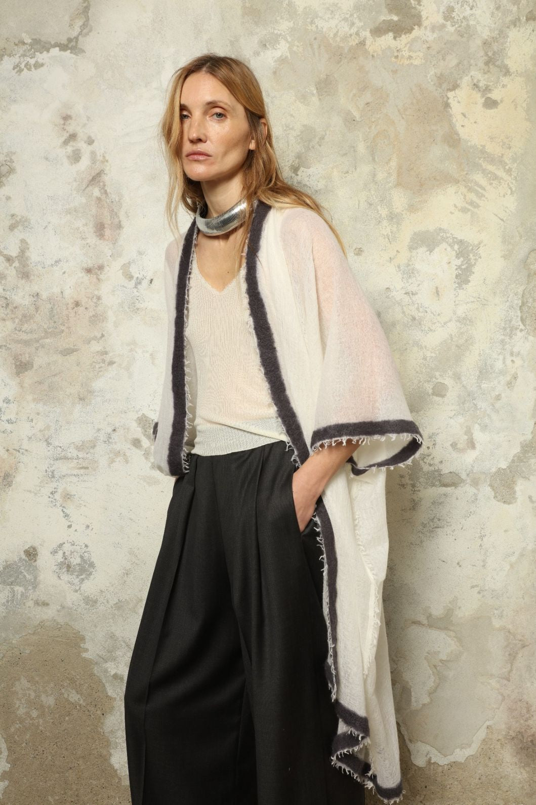 Natural White Cardigan - Mirror in the Sky