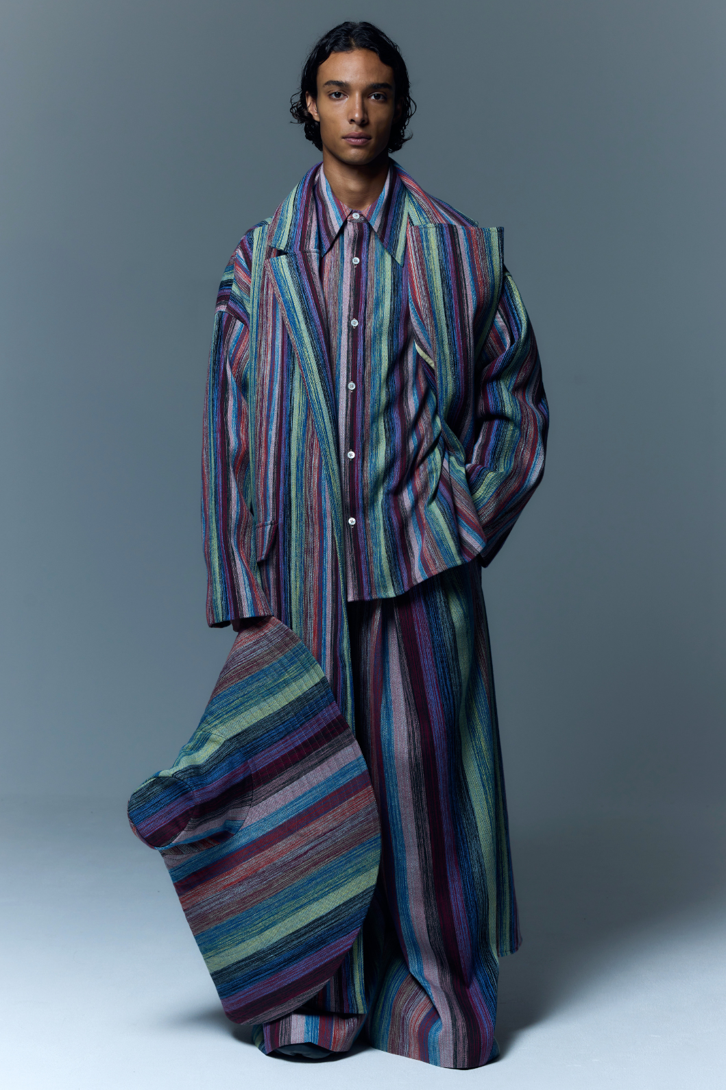 The Mid Rise Striped Pant - Marrakshi Life