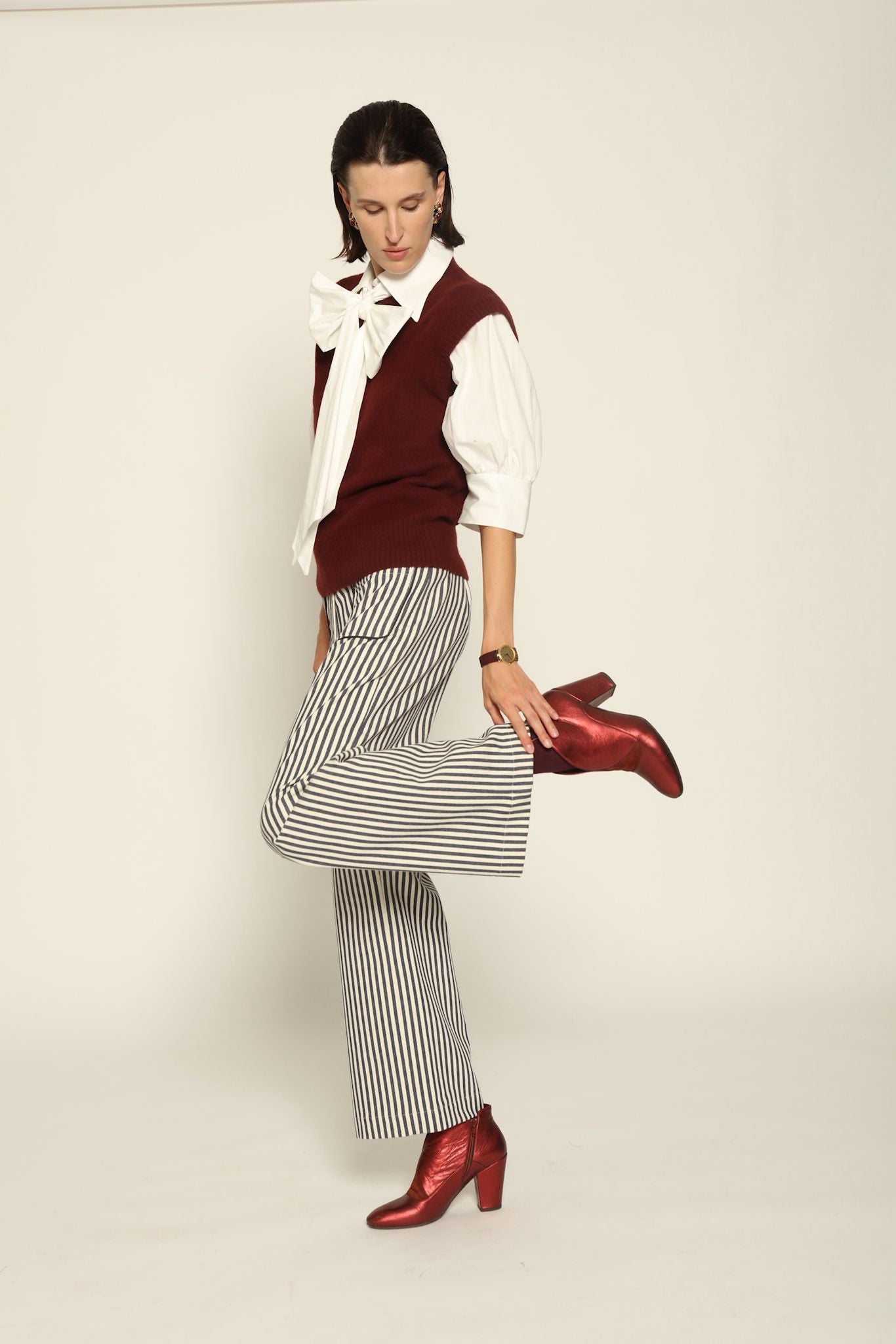 Clinta Striped Trousers