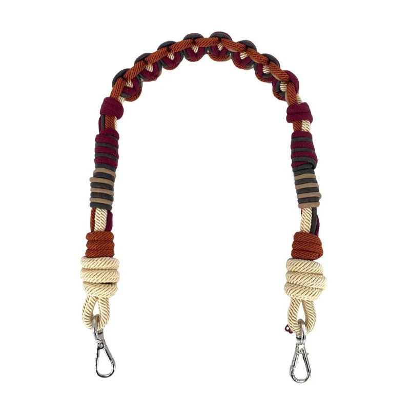 Alice Strap by MY BOB, colorful macramé bag strap handmade in Italy, adding a unique and playful touch to any bag.