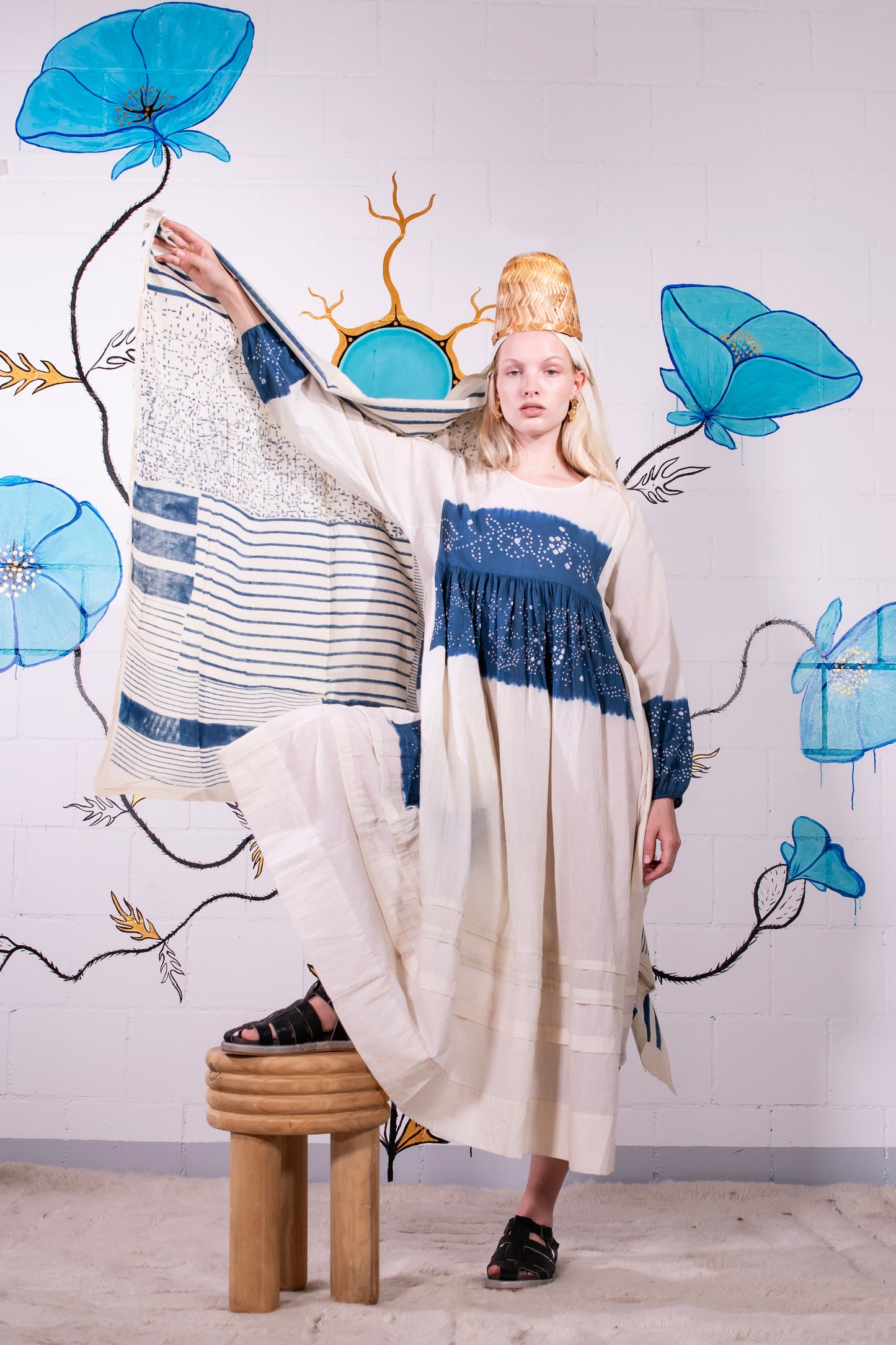 “Neel" Cotton Textile by Sufiyan Ismail Khatri - House of Woven Stories