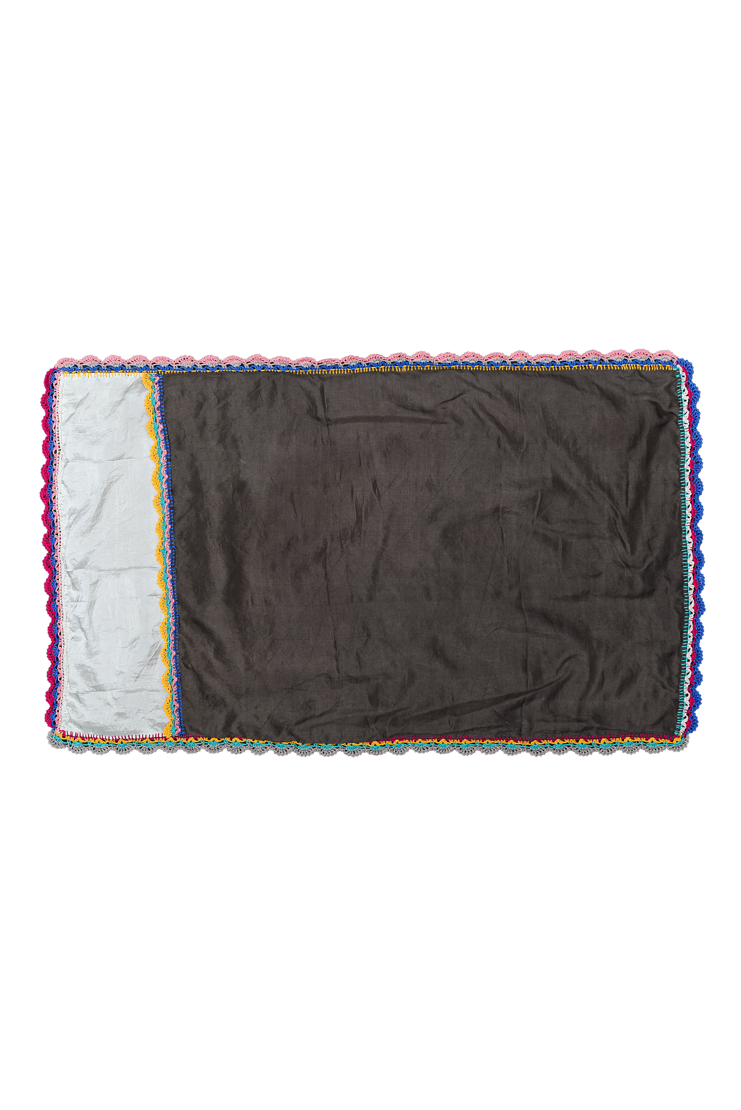 Soft, breathable Ophelia silk pillowcase by Supernaturae, handwoven in Murshidabad, India, and naturally dyed by Zapotec artisans in Oaxaca, Mexico with traditional pigments for rich, vibrant colors.