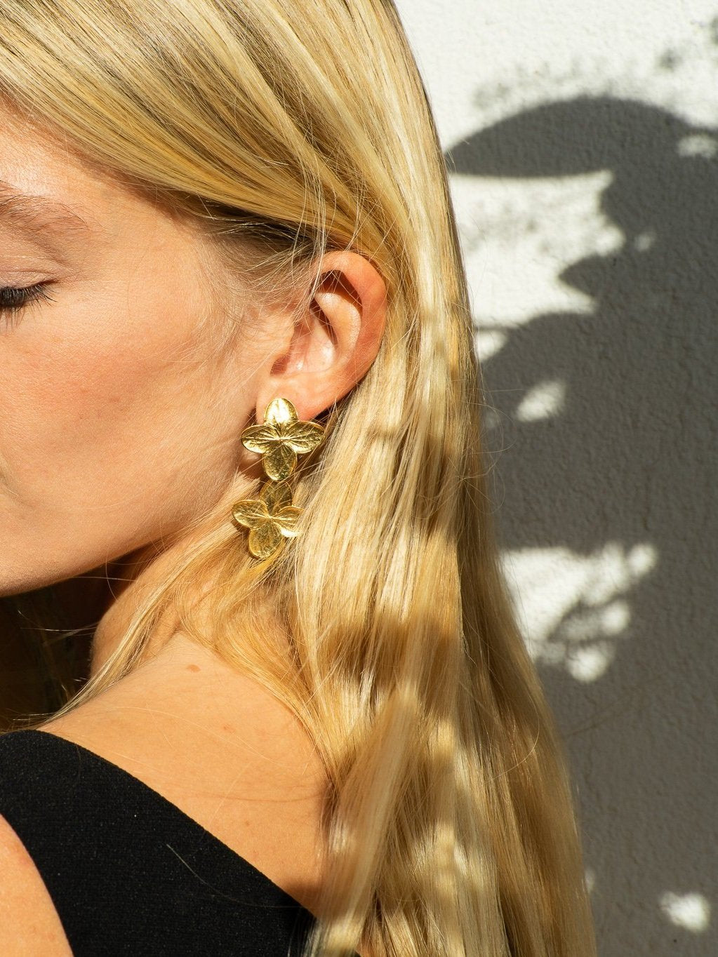 Handcrafted Bouquet Hydrangea Earrings by Atelier Margaux Toussaint from the House of Woven Stories selection