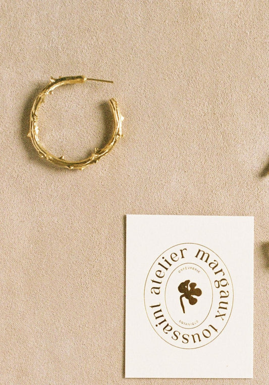 Handcrafted Maxi Ronce Sauvage Earrings by Atelier Margaux Toussaint from the House of Woven Stories selection