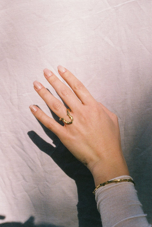 Handcrafted Ronce Sauvage Bangle by Atelier Margaux Toussaint from the House of Woven Stories selection