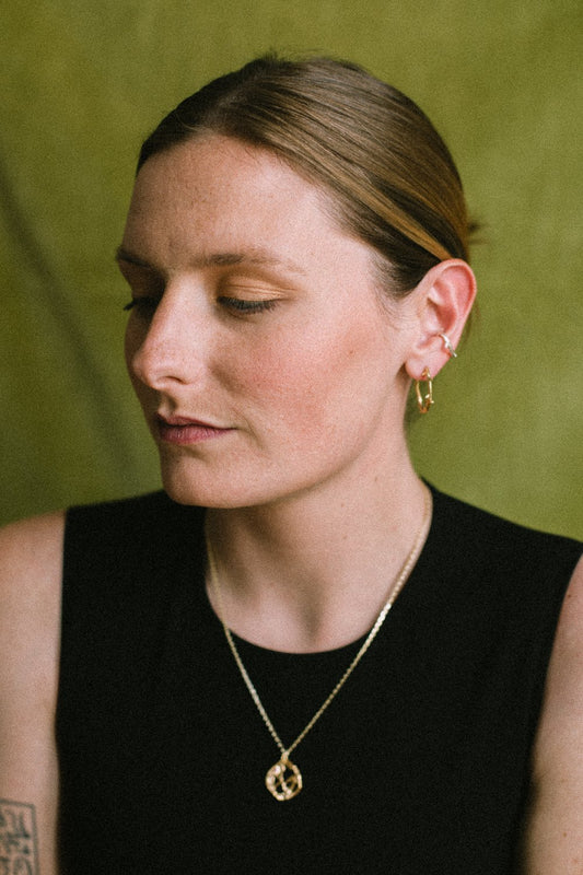 Handcrafted Ronce Sauvage Créole Earrings by Atelier Margaux Toussaint from the House of Woven Stories Selection