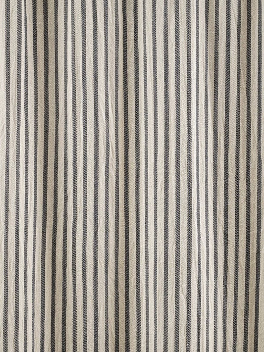 Handmade cotton plaid N°25 in Navy Blue by Moismont, crafted from 100% pure cotton, soft, durable, and timeless throw for sofa, bedroom, or cozy home decor