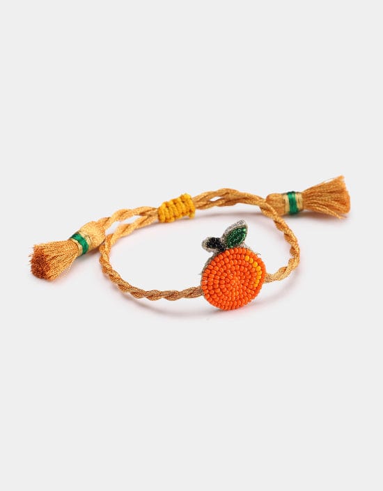 Discover Olivia Dar’s hand-beaded Orange bracelet from the Fruit Punch collection. Handmade in New Delhi with sustainable materials and ethical craftsmanship. Part of House of Woven Stories selection.