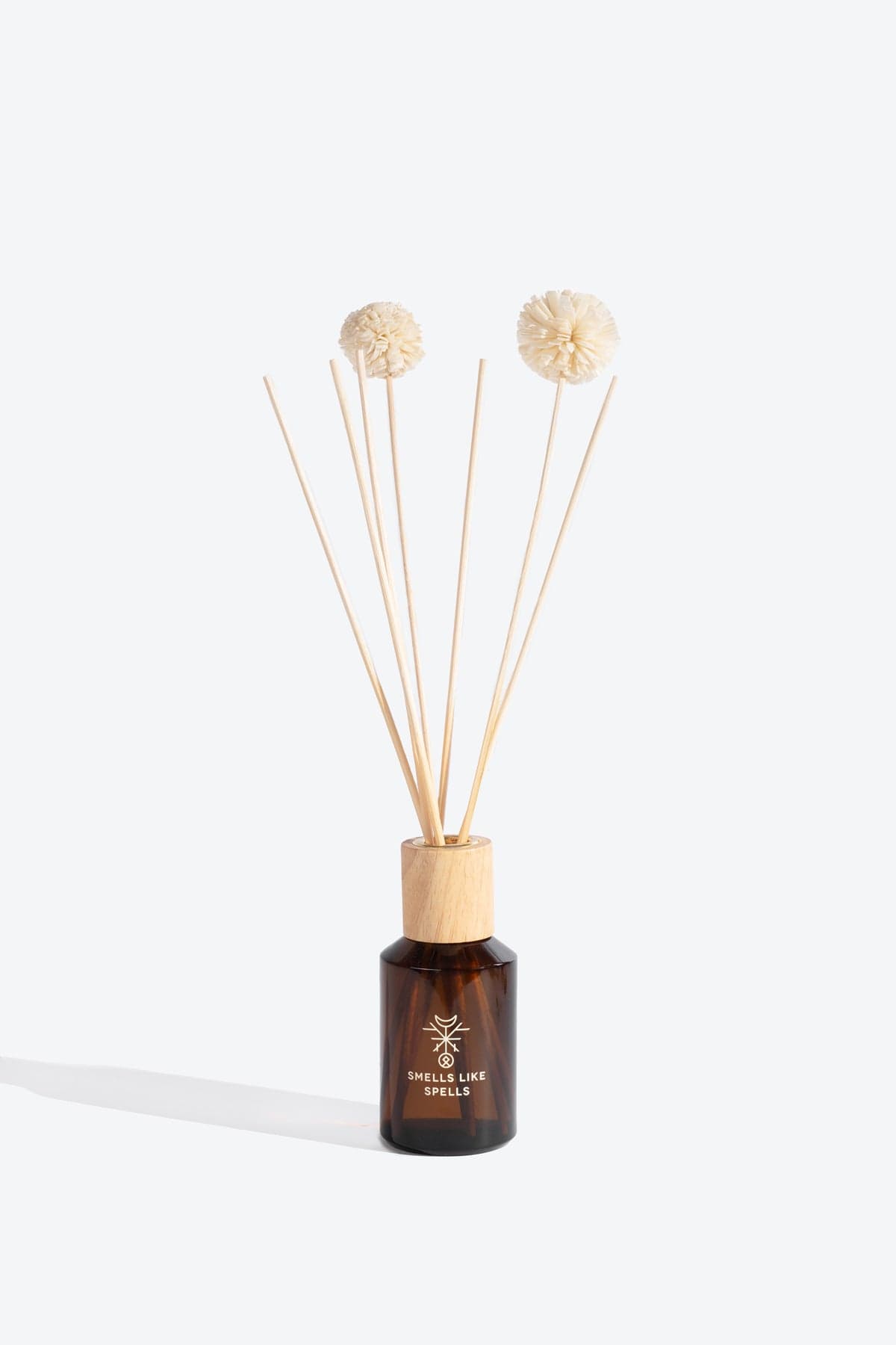 Freya Home Perfume diffuser by Smells Like Spells, handcrafted natural fragrance inspired by the Norse goddess of love, displayed with reed sticks.