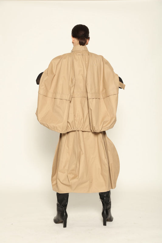 Decontructed Bomber-Style Cape - Litkovska