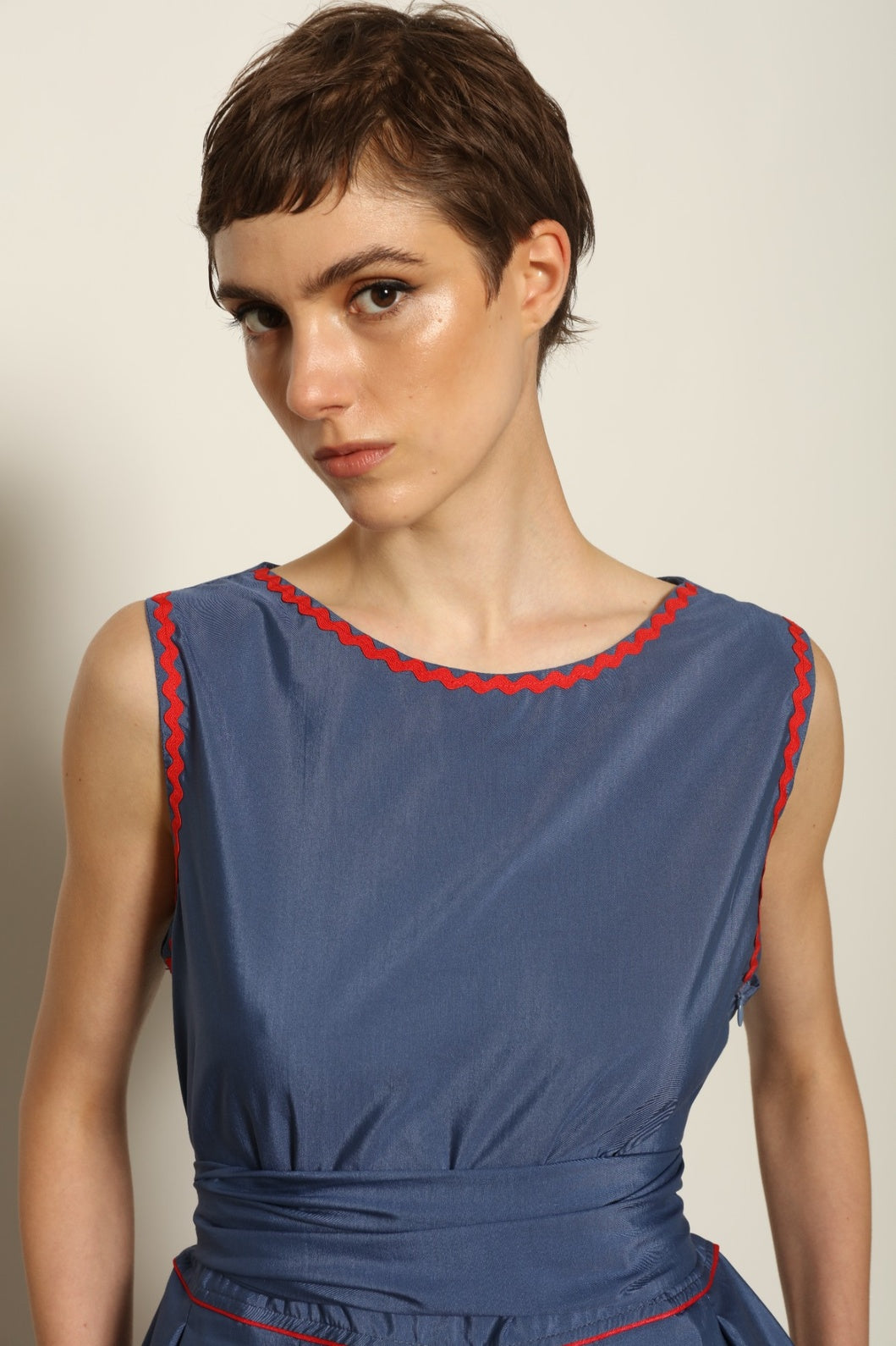 Tamara China Blue Dress - House of Woven Stories
