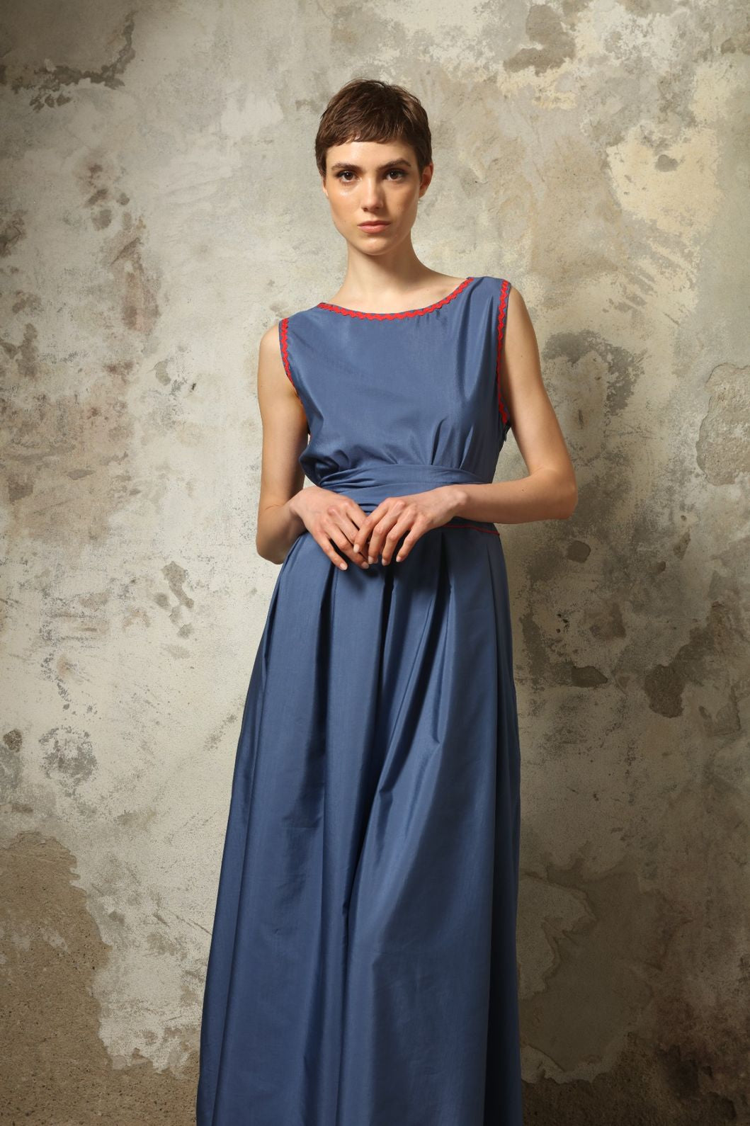 Tamara China Blue Dress - House of Woven Stories