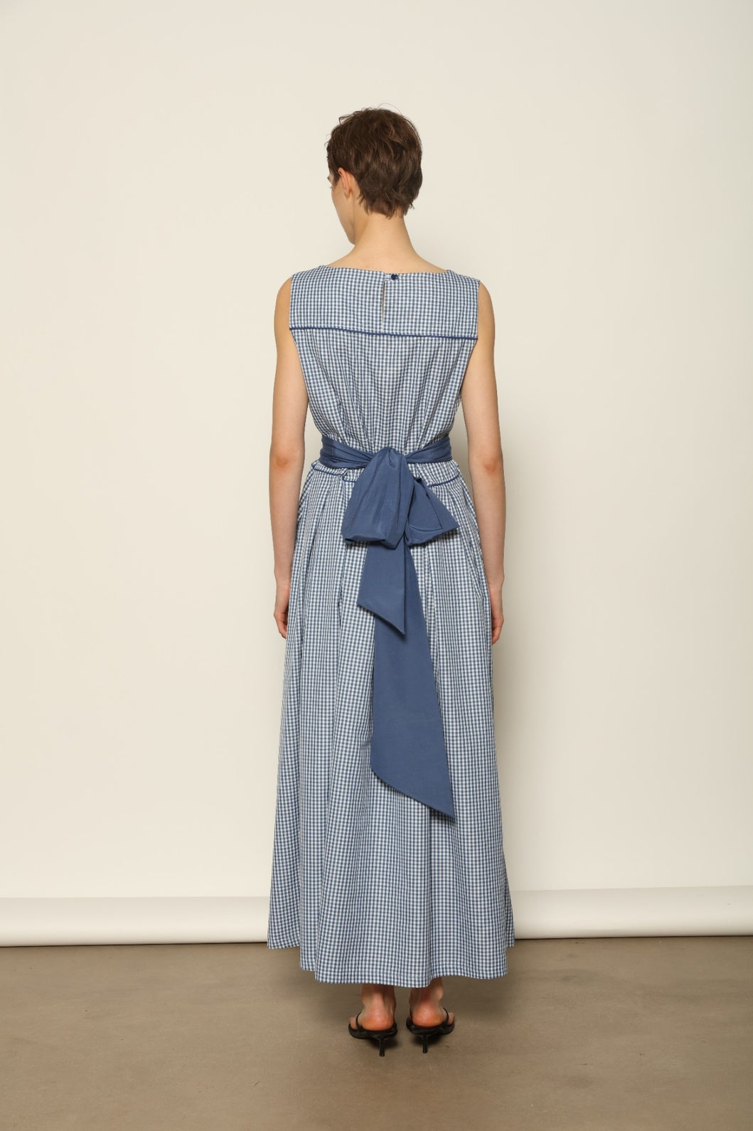 Tamara Blue Vichy Dress - House of Woven Stories