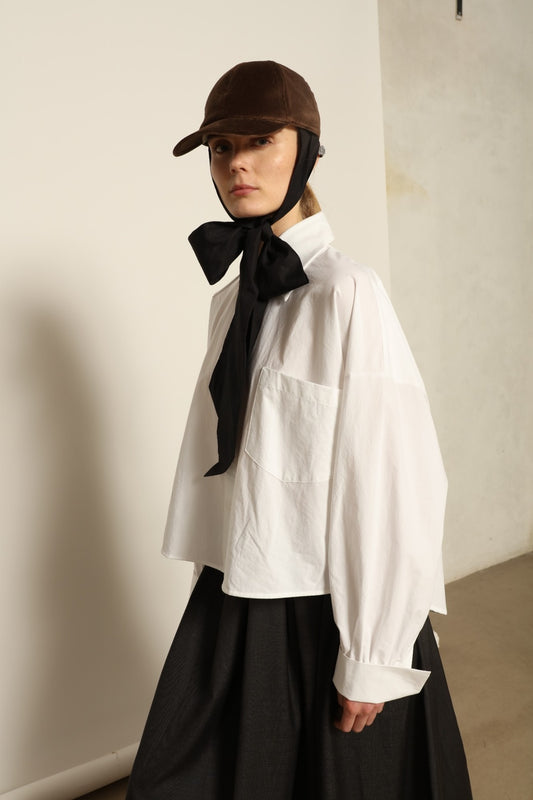 Bettina Optic White Blouse - House of Woven Stories