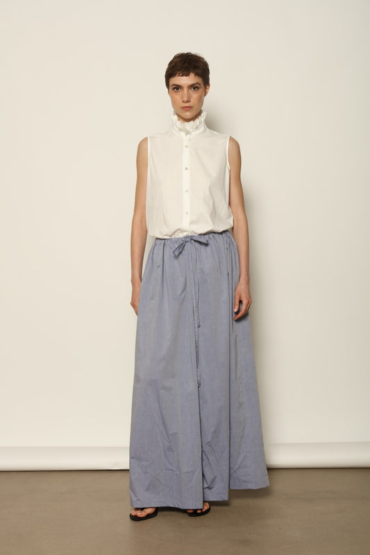 Dusty Blue Brigitta Trousers - House of Woven Stories