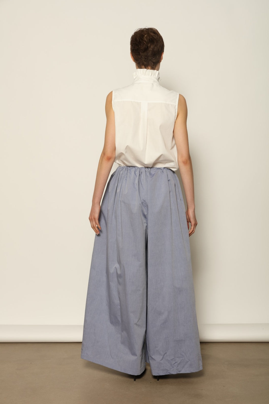 Dusty Blue Brigitta Trousers - House of Woven Stories