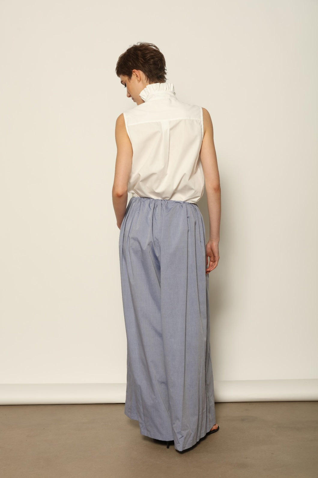 Dusty Blue Brigitta Trousers - House of Woven Stories