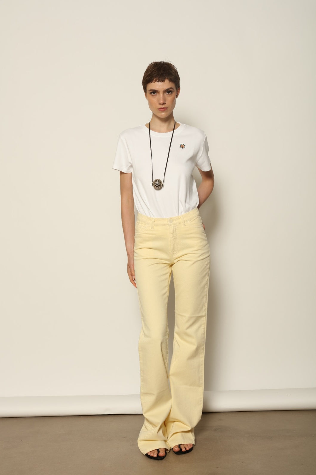 Le Pantalon Tulipe in Banana - Happy Haus