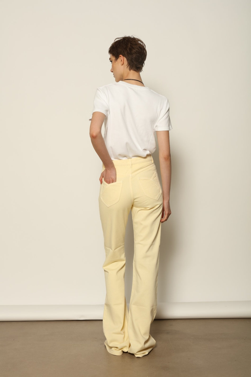 Le Pantalon Tulipe in Banana - Happy Haus