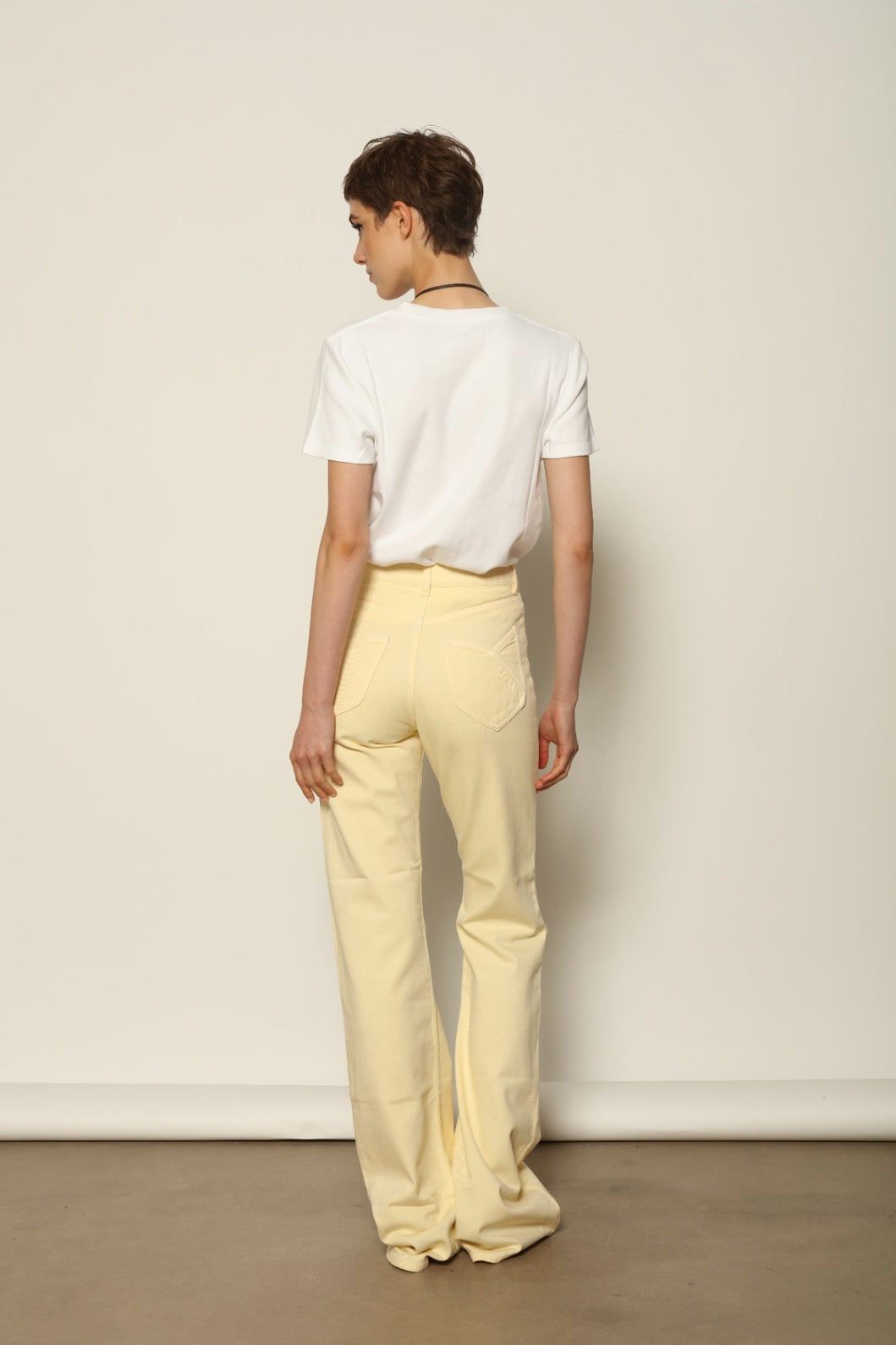 Le Pantalon Tulipe in Banana - Happy Haus