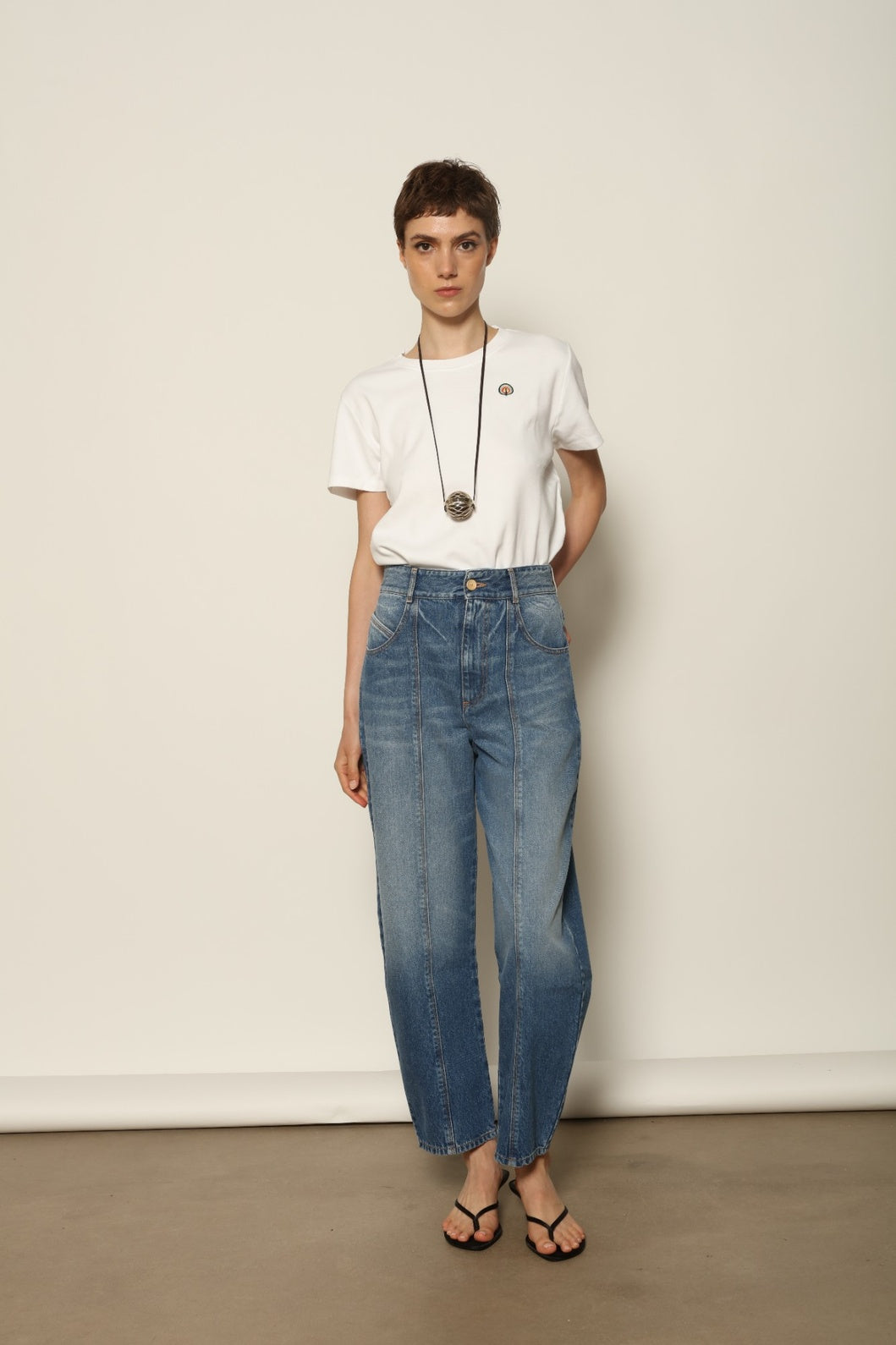 Le Pantalon Fleur in Blue D'été - Happy Haus