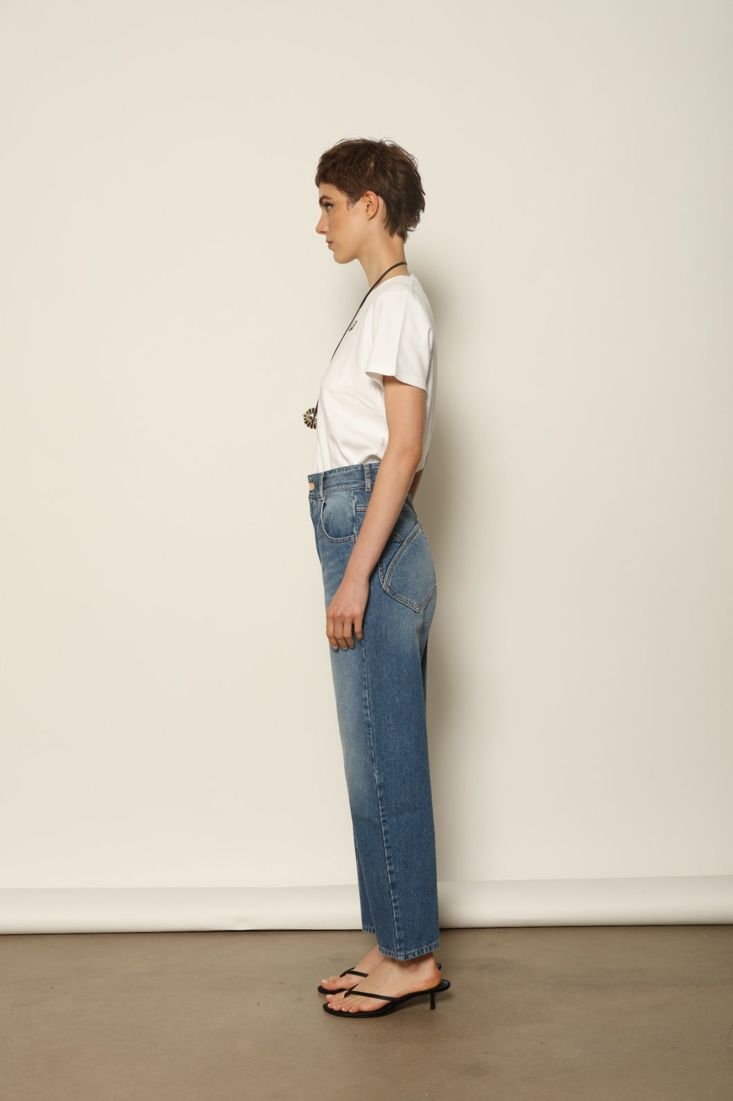 Le Pantalon Fleur in Blue D'été - Happy Haus