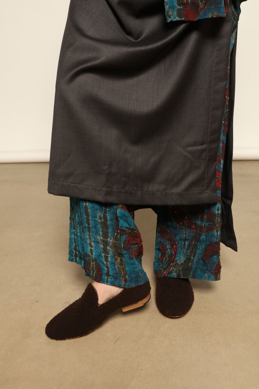 Baboush Sharwit in Brown Wool - House of Woven Stories