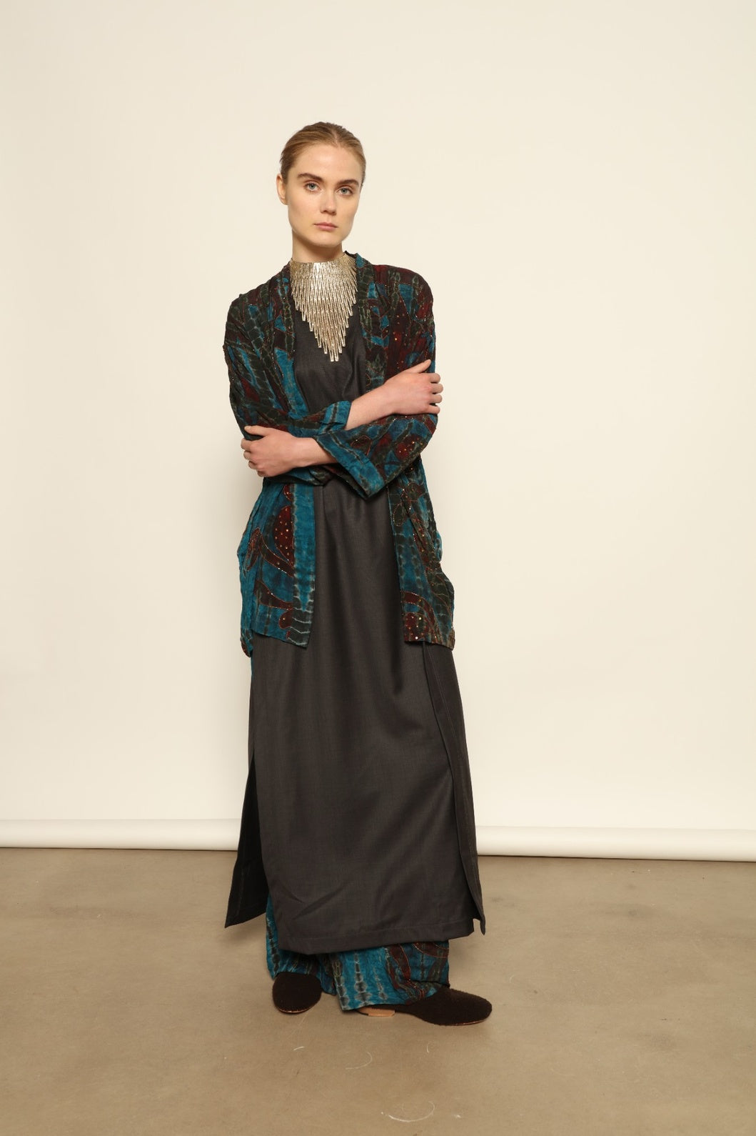 Baboush Sharwit in Brown Wool - House of Woven Stories