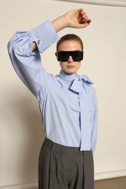 Sky Blue Regula Blouse - House of Woven Stories