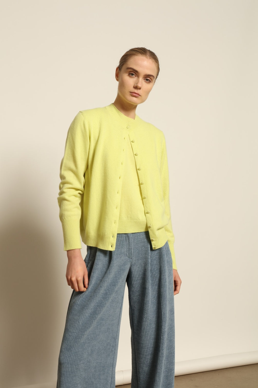 Katherine Blue Velvet Pant - Maison Jejia