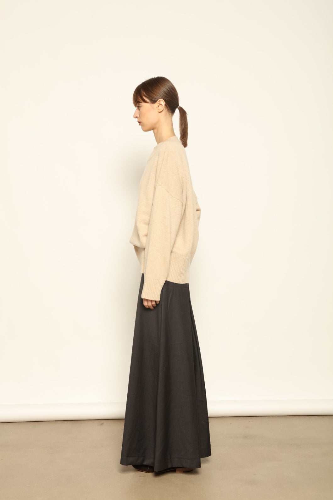 Natural Nena Round Neck Sweater - House of Woven Stories
