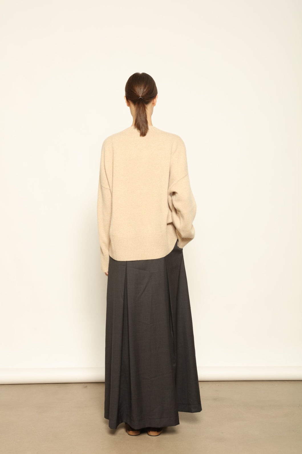 Natural Nena Round Neck Sweater - House of Woven Stories