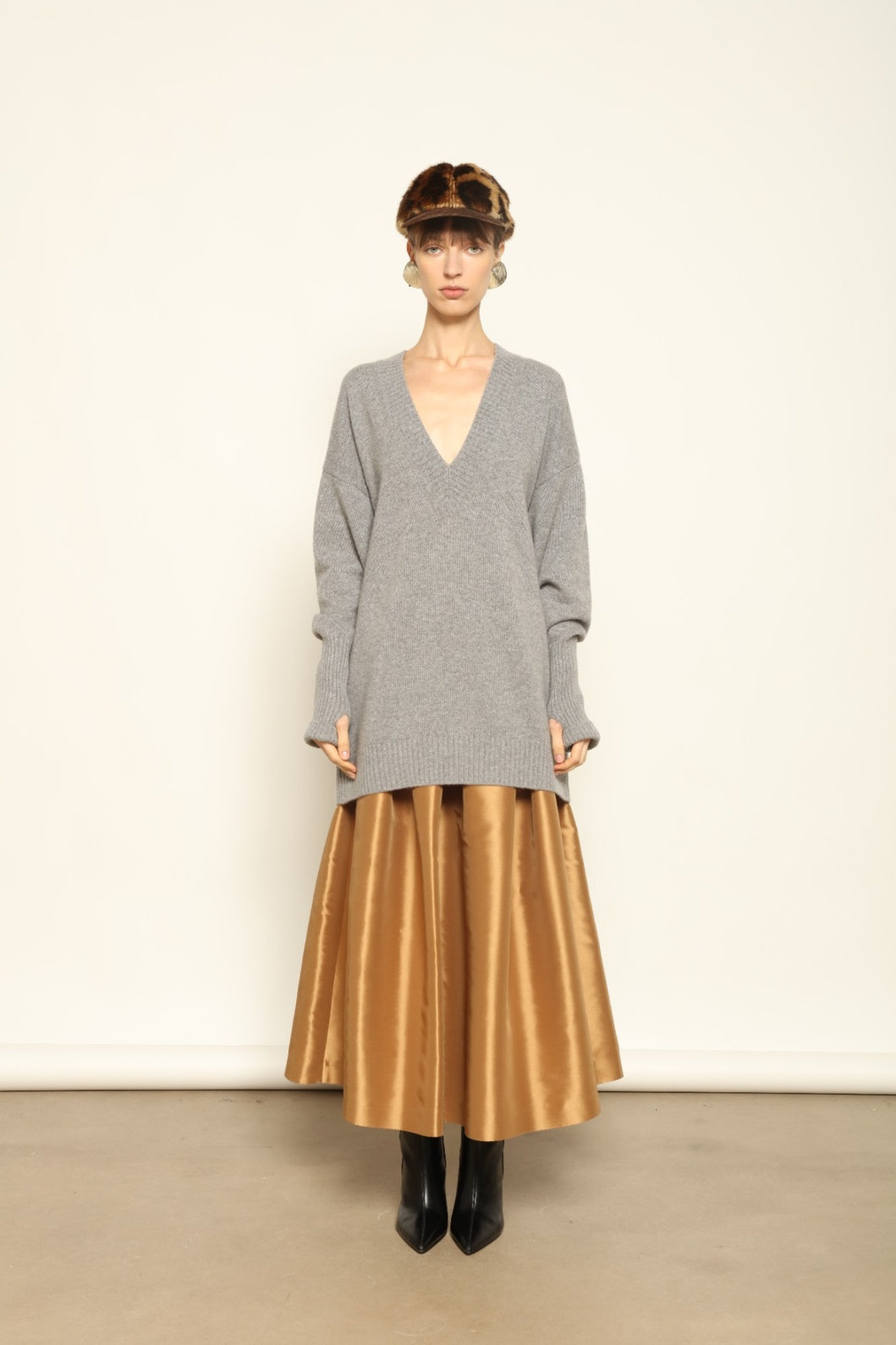 Duchesse Camel Skirt - Lunatica Milano