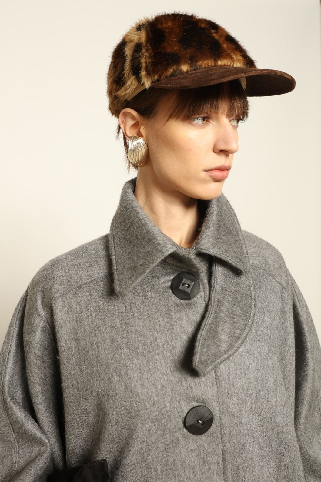 Kate Leopard Cap - Maison Jejia