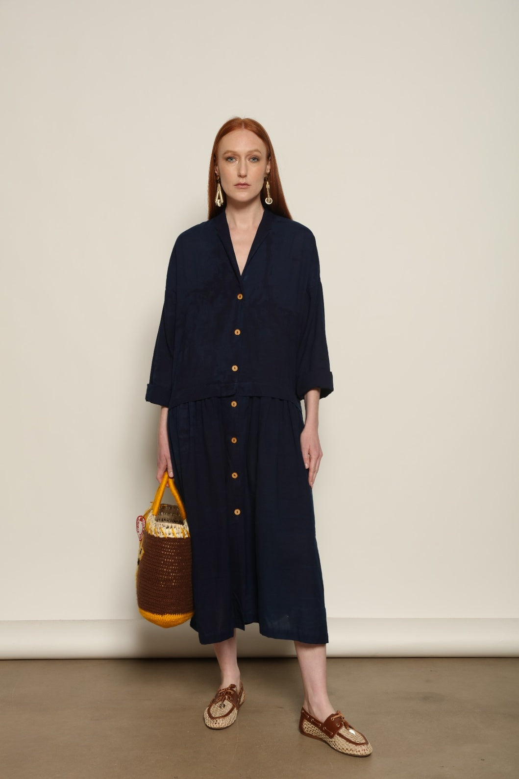 Marie Indigo Dress - House of Woven Stories
