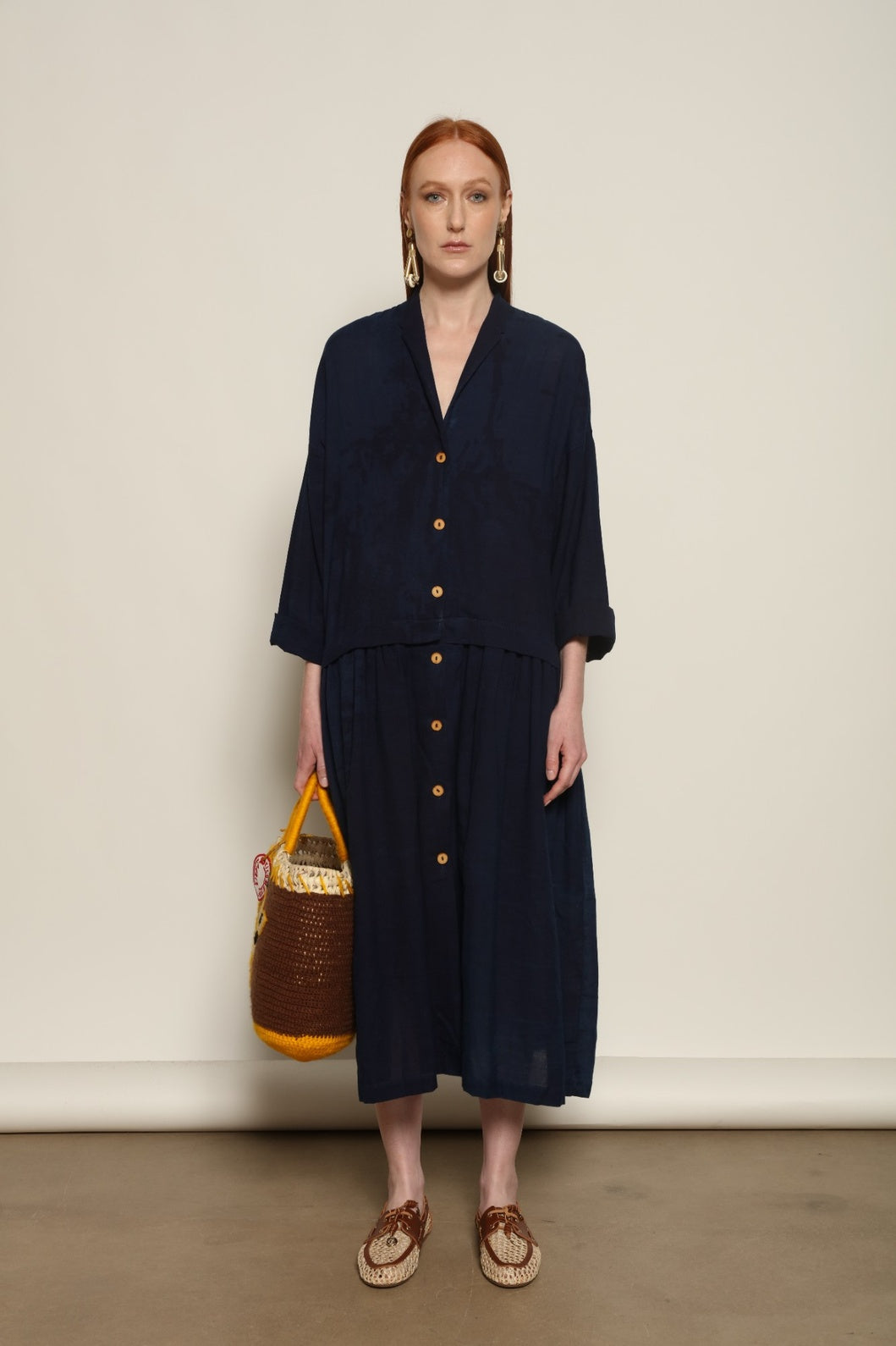 Marie Indigo Dress - House of Woven Stories