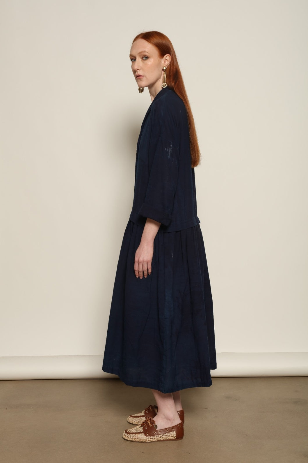 Marie Indigo Dress - House of Woven Stories