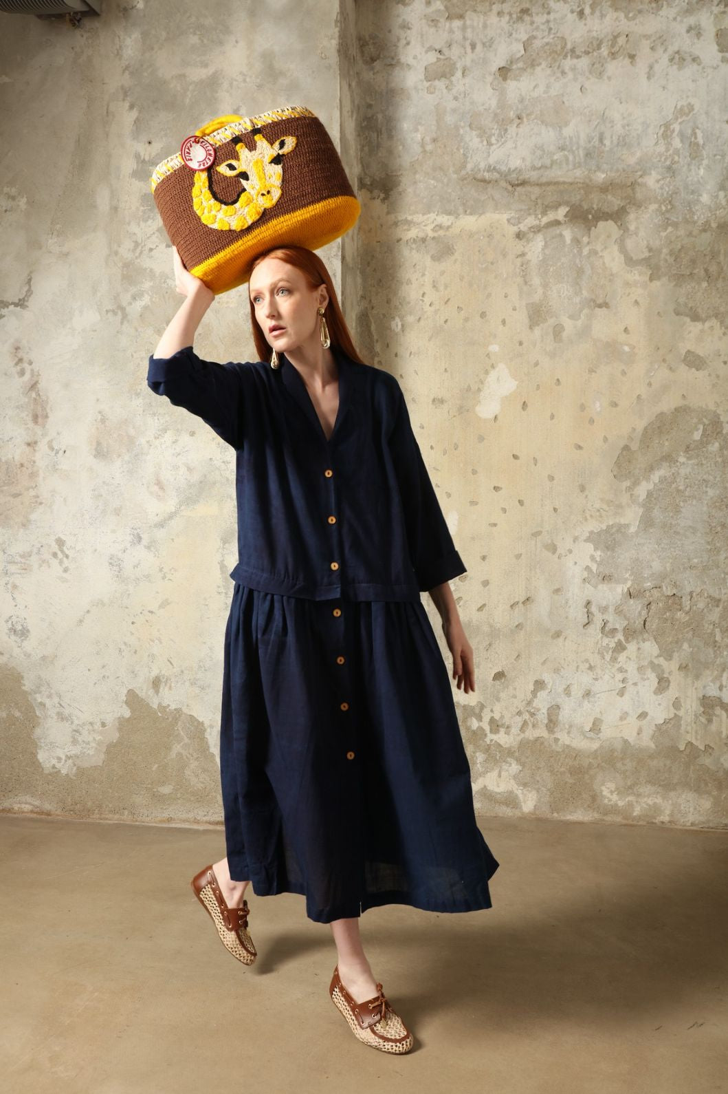Marie Indigo Dress - House of Woven Stories