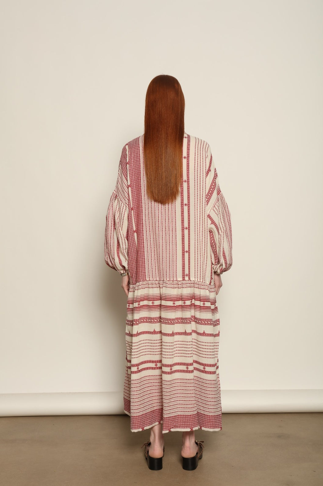 Chemena Cherry Red Dress - House of Woven Stories
