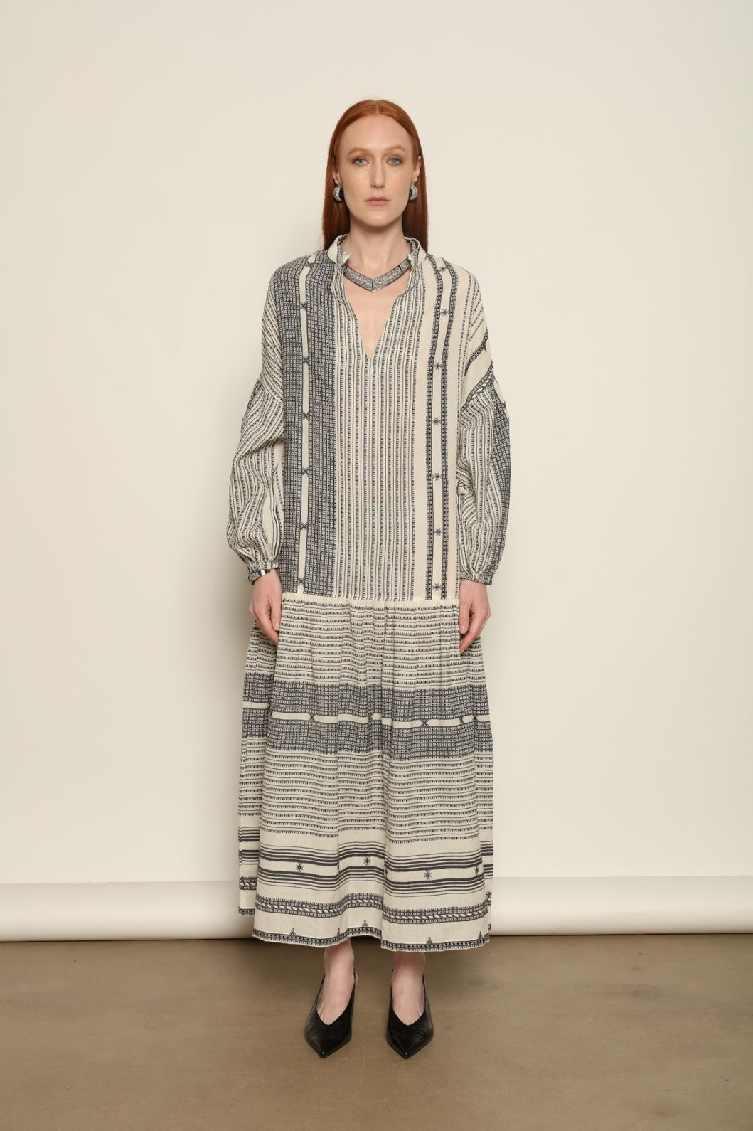 Chemena Ink Black Dress - House of Woven Stories