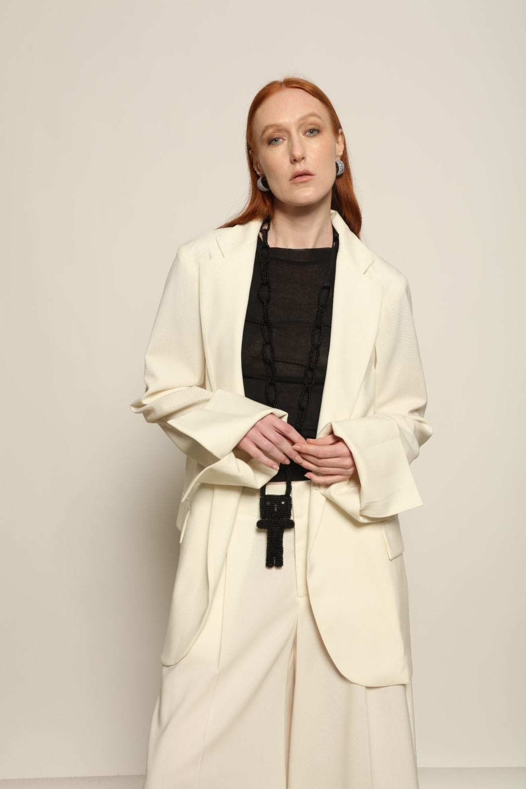 Birkin Ecru Blazer - Maison Jejia