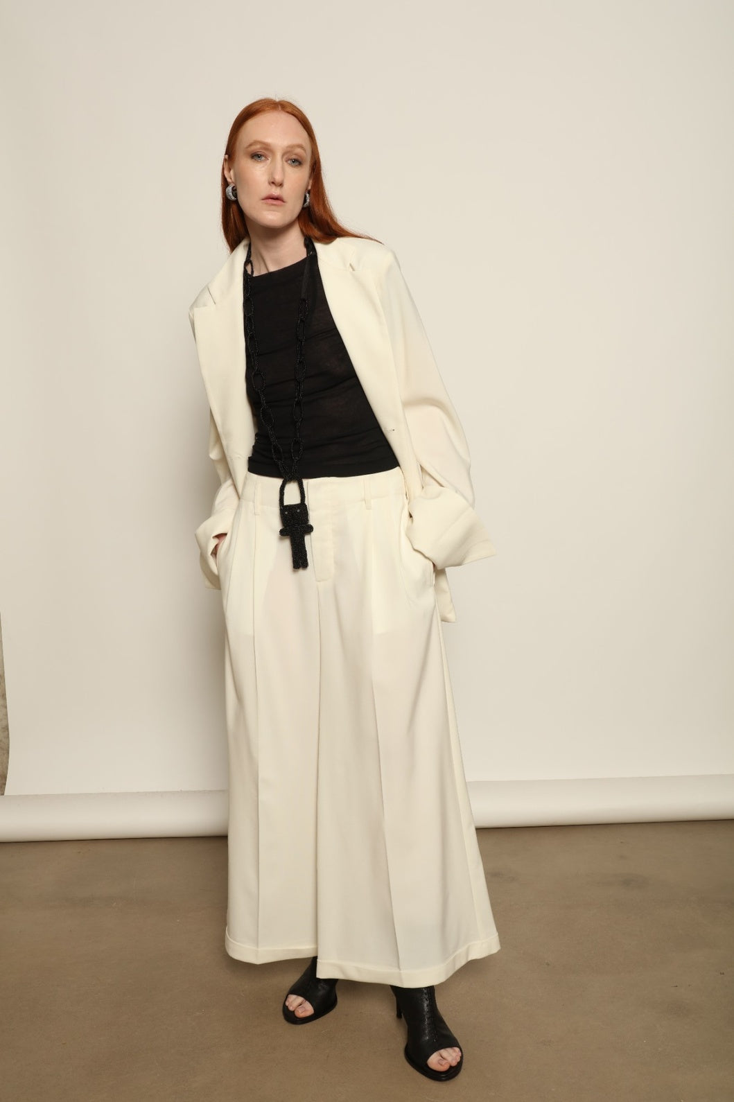 Birkin Ecru Blazer - Maison Jejia