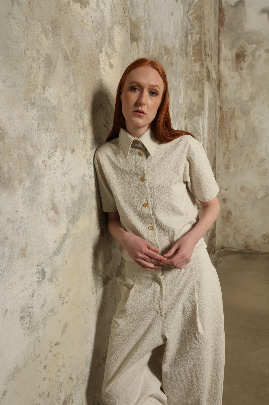 Emily Seersucker Shirt - House of Woven Stories