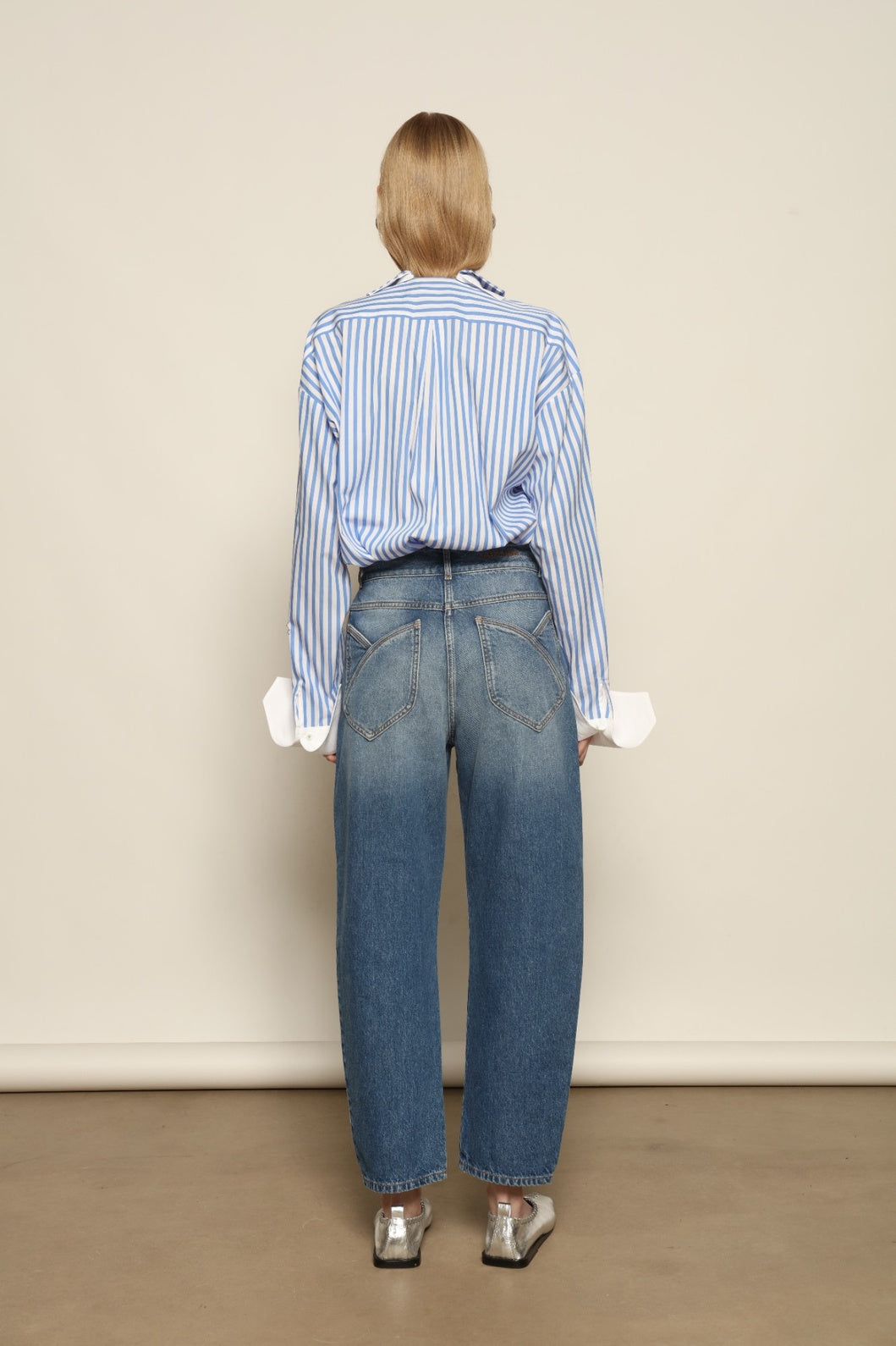 Le Pantalon Fleur in Blue D'été - Happy Haus