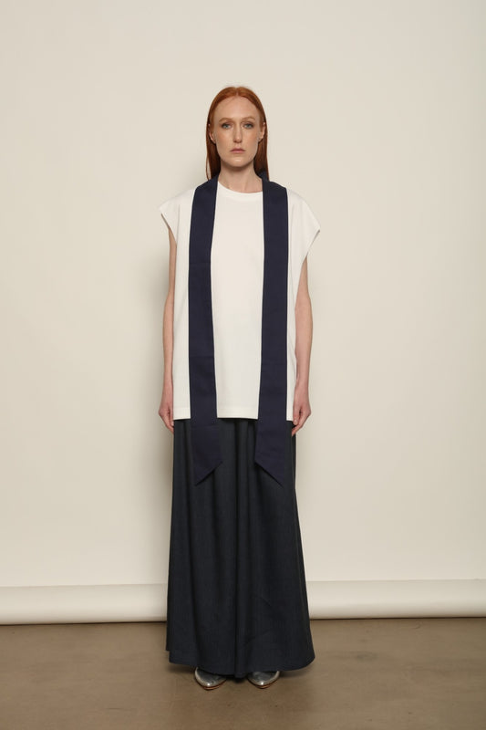 Over Tie T-Shirt - Maison Jejia