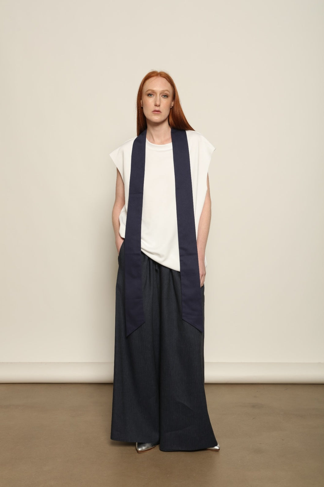 Over Tie T-Shirt - Maison Jejia